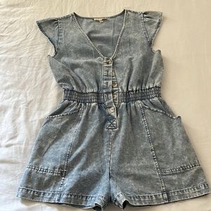 Denim Romper